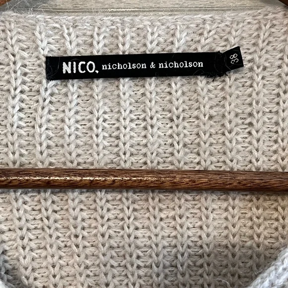 Nicholson & Nicholson Chunky Wool Sweater – Beige – Size 38 (Japan) - Picture 7 of 7